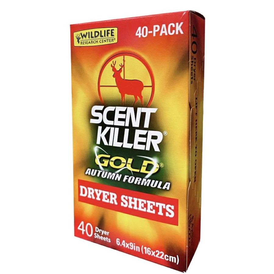 Scents & Scent Eliminators * | Wildlife Research Center Scent Killer Dryer Sheets 40 Count 6.4 X9 Autumn Formula 1283