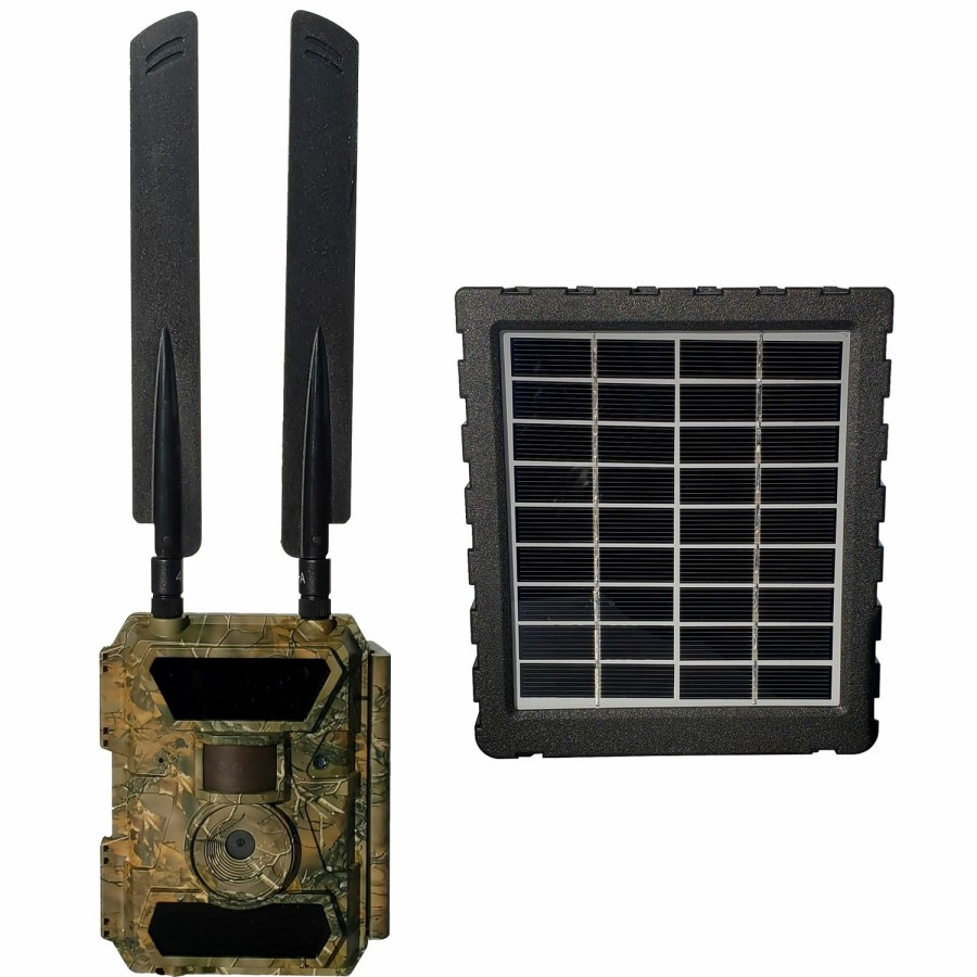 Cameras & Accessories * | Wiseeye Smart Cam Cellular Trail Camera At&T Wise Eye *(With Free Solar Panel)