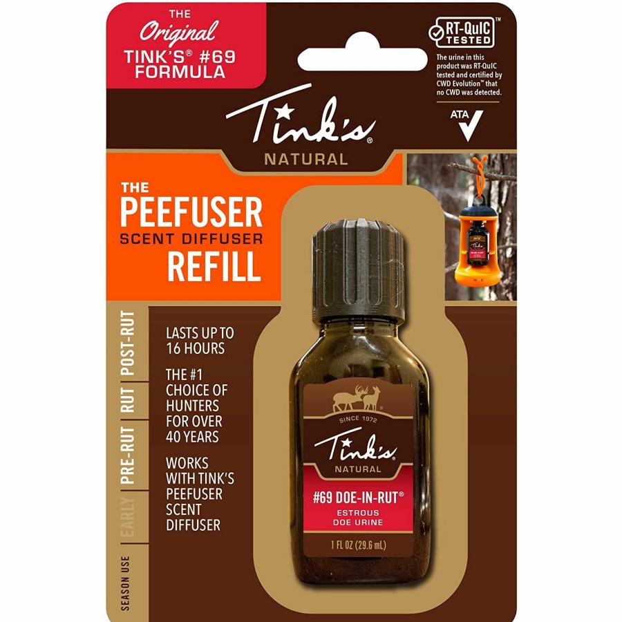 Scents & Scent Eliminators * | Tink'S Scents Tink'S Scents #69 Doe-In-Rut Peefuser Scent Diffuser Refill .5Oz W5887