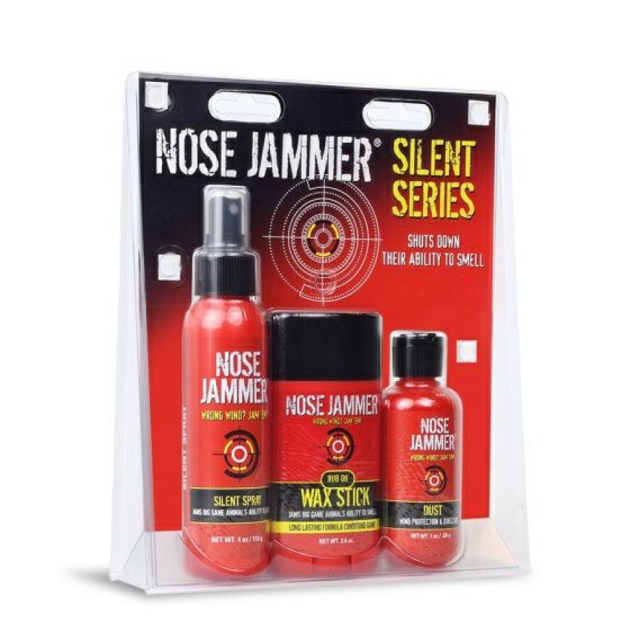 Scents & Scent Eliminators * | Nose Jammer Scent Elimination Silent Series Combo Kit Wind Check Silent Spray Wax Stick