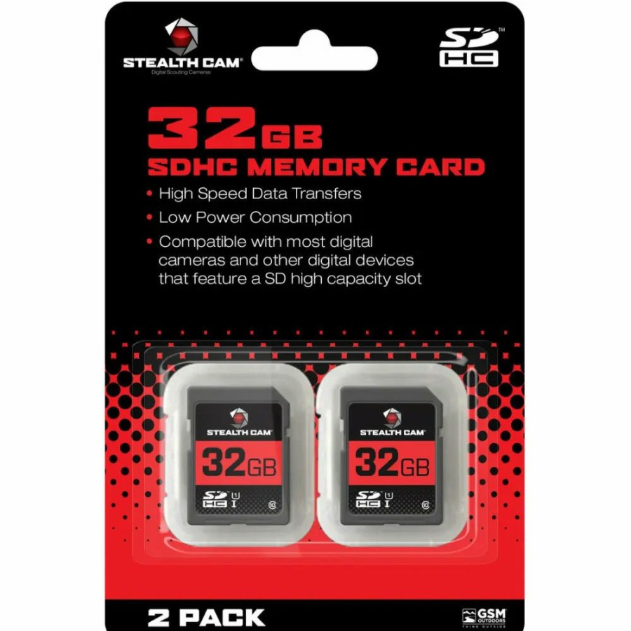 Cameras & Accessories * | Stealth Cam Sd Hc Memory Card 32Gb 2 Pack Stc-32Gb-2Pk