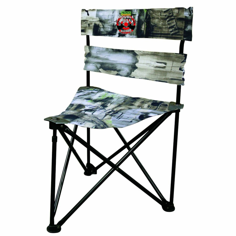 Treestands, Blinds & Accessories * | Primos Hunting Primos Ground Blind Double Bull Tri Stool Truth Camo Ps60085