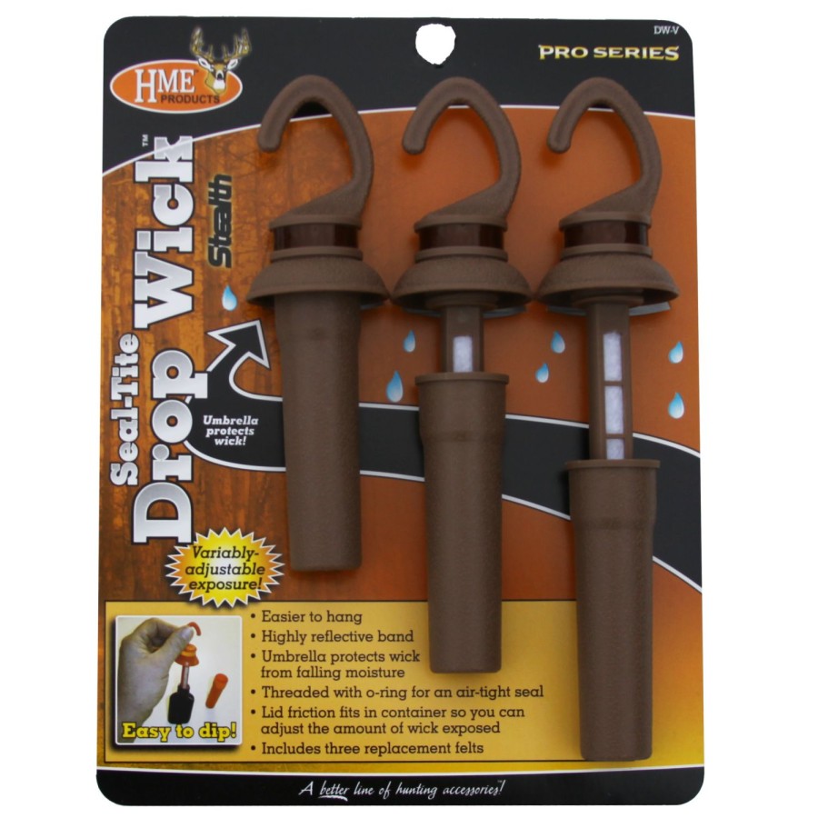 Scents & Scent Eliminators * | Hme Products Scent Dispensers Seal-Tite Drop Wick Olive 3 Pack Hme-Dw-V