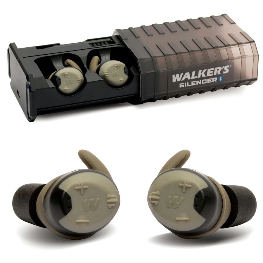 Shooting Supplies * | Walker'S Ear Protection Walker'S Silencer Ear Buds Bluetooth Rechargable Gwp-Slcr-Bt