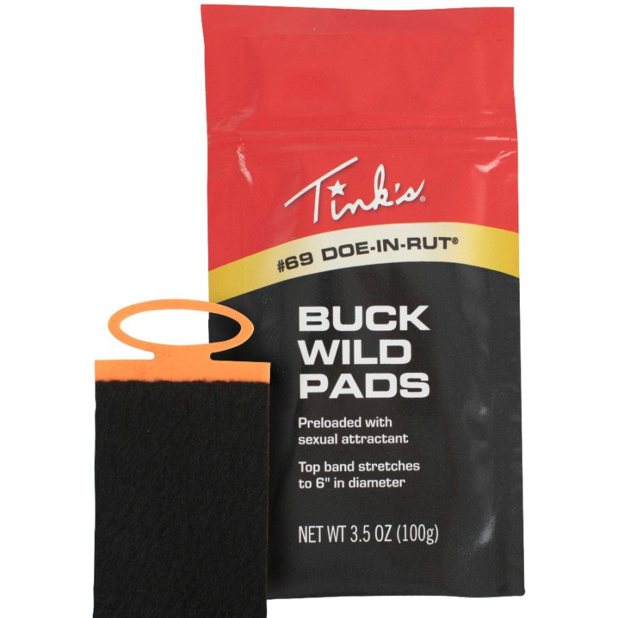 Scents & Scent Eliminators * | Tink'S Scents Tink'S Scents #69 Doe-In-Rut Buck Wild Pads 5 Pack W6140