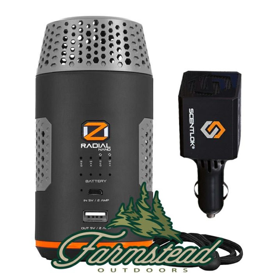 Scents & Scent Eliminators * | Oz Scentlok Technologies Oz Scentlok Radial Nano Ozone Deodorizer Deluxe Package W/ Free Oz20 Car Unit 4151190 + 82913