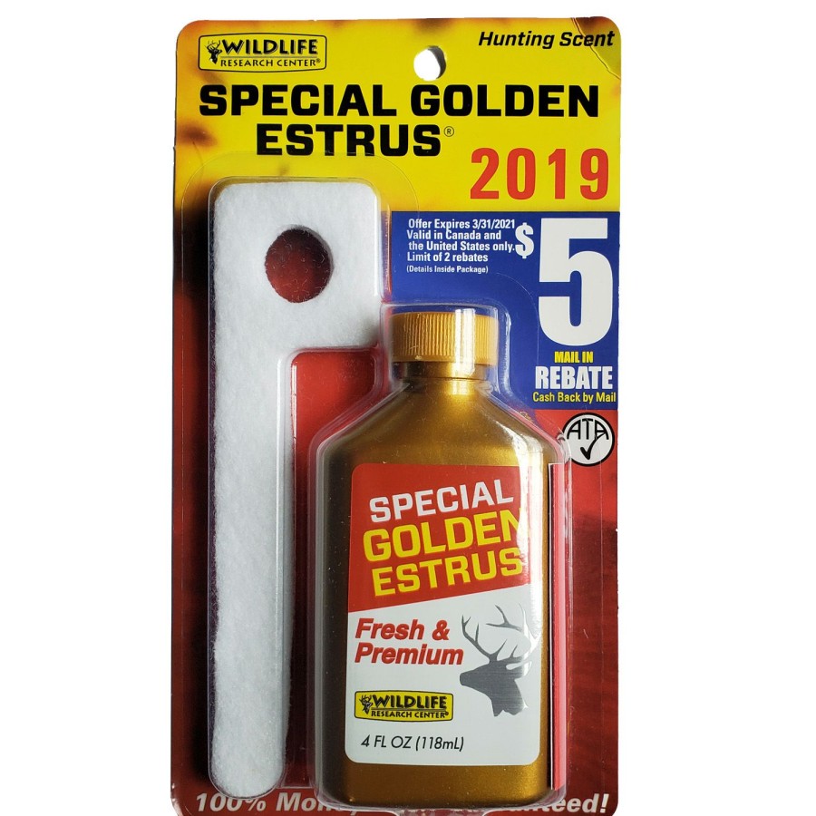 Scents & Scent Eliminators * | Wildlife Research Center Special Golden Estrus Doe Urine 4Oz Bottle The Gold Standard 4054