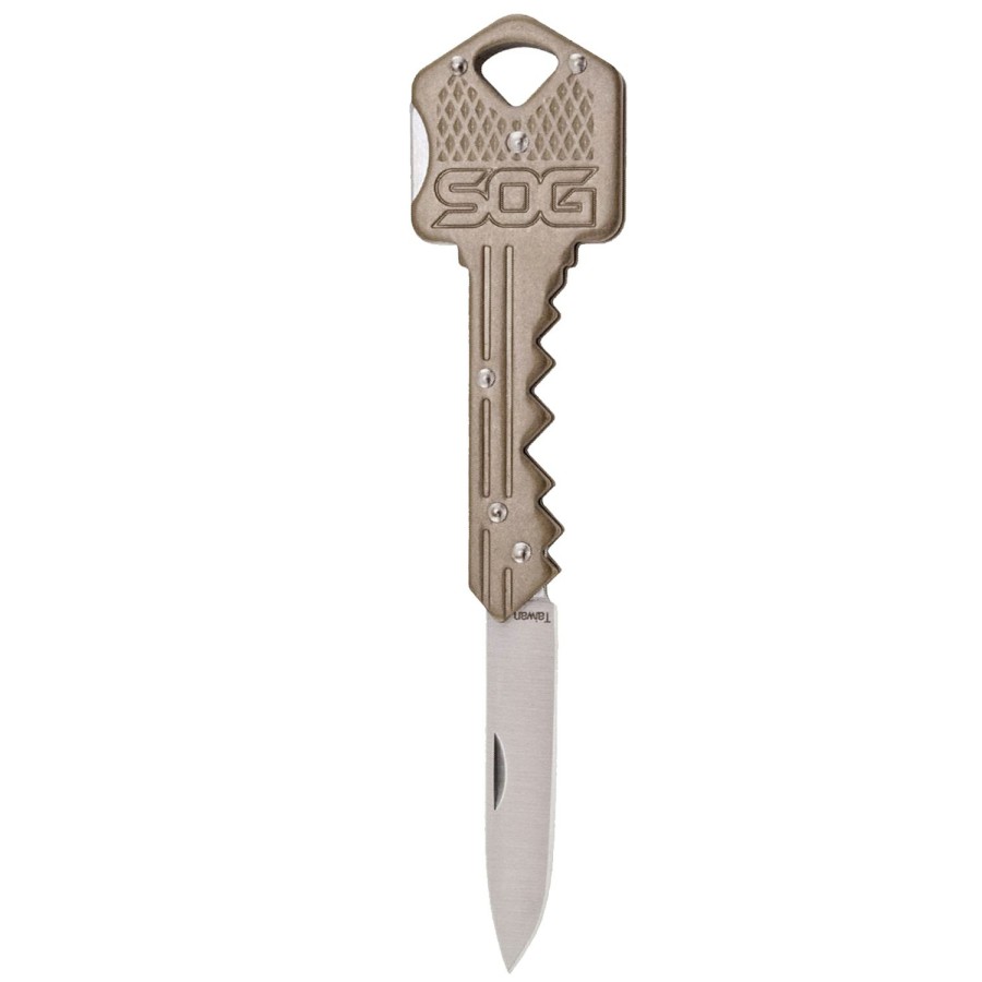 Knives & Tools * | Sog Knives & Tools Sog Knives Key Knife Brass Pocket Knife 1.5 Blade Sog-Key102-Cp