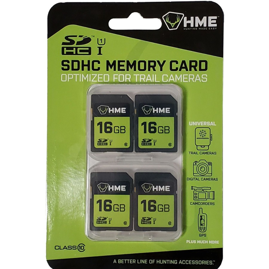 Cameras & Accessories * | Stealth Cam Hme Sd Hc Memory Card 16Gb 4 Pack Hme-16Gb4Pk