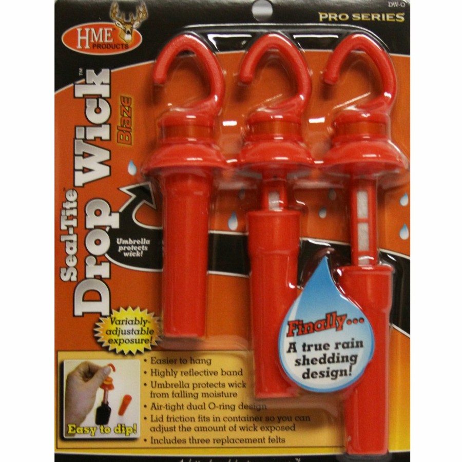 Scents & Scent Eliminators * | Hme Products Scent Dispensers Seal-Tite Drop Wick Orange 3 Pack Hme-Dw-O