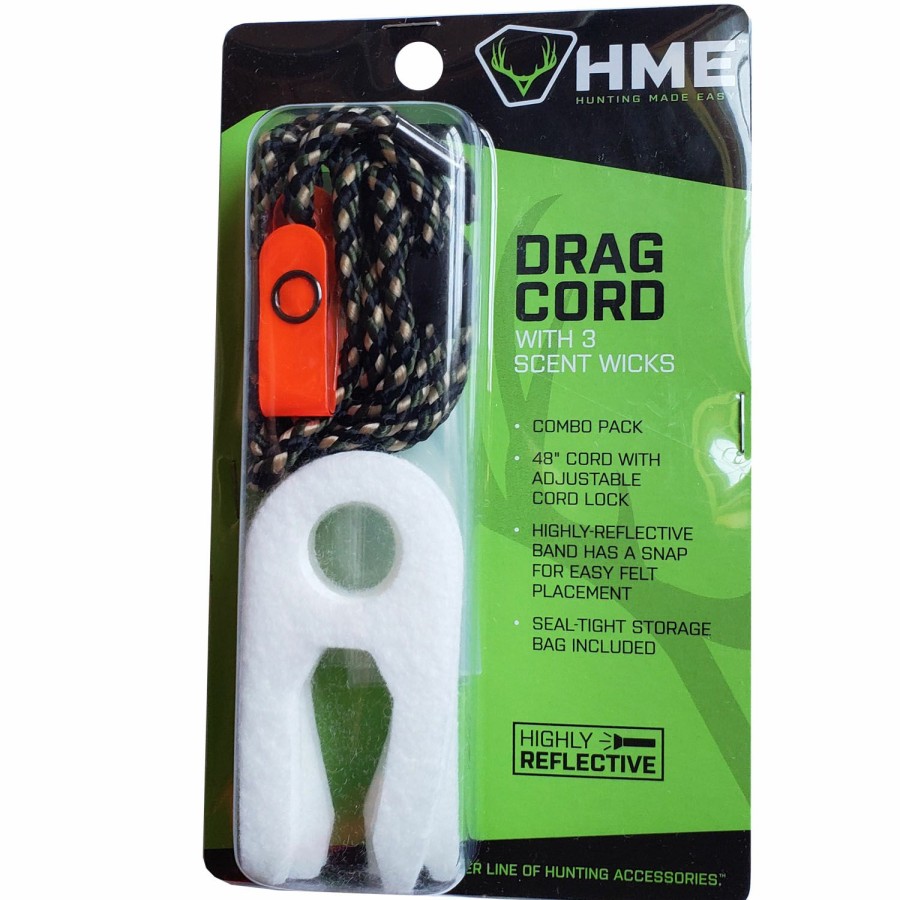 Scents & Scent Eliminators * | Hme Products Scent Dispensers Drag Cord With 3 Scent Wicks Hme-Dc-1