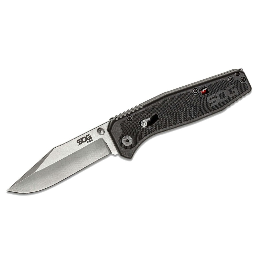 Knives & Tools * | Sog Knives & Tools Sog Knives Flare Satin Pocket Knife Sog-Fla1001-Cp